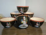 Set 6 Snowman Geoffrey Allen Certified International Cereal Dessert Bowls. Fixed Price $24.10.
