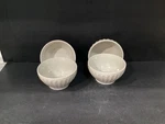 Vintage Crofton Stoneware Fluted 5.5 Soup Cereal Stackable Bowls Set 4. Fixed Price $20.00.
