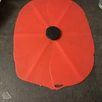 Charles Viancin Poppy Oblong Silicone Lid Extra Large 16 12 Red Free Shipping. Fixed Price $25.00.
