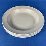 Steelite International England Simplicity White 4 Rimmed Soup Bowls 8.5 Guc. Fixed Price $19.95.