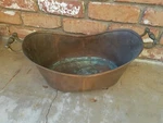 Imax Old World Hand Wrought Oblong Copper Multipurpose Bowl. Fixed Price $225.00.