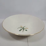 Vintage Edwin Knowles 8 11/16" Ivory Serving Bowl 'forsythia' Accent Shape #2. Fixed Price $12.50.