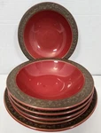 Sango Rustic Cranberry Cearal Salad Soup Mixing Bowls 5134 Set Of Six (6) Nice!!. Fixed Price $49.49.