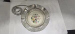 Vtg Farber & Shlevin Inc Hand Wrought Aluminum Encased Ceramic Bowl. Fixed Price $32.00.