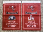 Tampa Bay Buccaneers Nfl Super Bowl Champions Set Of 2 Banners Flags. Fixed Price $16.00.