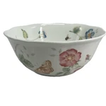 Lenox Butterfly Meadow Large All Purpose Bowl 7 Butter, Butterflies, Flower Bee. Fixed Price $25.00.