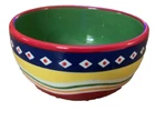 Soup Cereal Bowl Home Target HMQ37 Red Wavy Multicolor Bands Rings. Fixed Price $21.99.