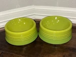 Of 2 Lemongrass Creuset 6 Pet Food Stoneware Bowl Dish Cat Dog & Water. Fixed Price $84.99.