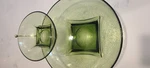 Vintage Hazelware 3 Pc Pebbletone Chip-n-dip Set Avocado Green Orignal Box. Fixed Price $36.91.