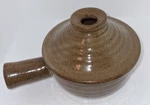 Vintage Brown Stoneware Fluted Bowl Earthenware Speckled Chili / Onion Soup. Fixed Price $14.95.