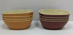 Pier 1 Imports Melamine Red Orange 6.5 Bowls Set Of 8 Rectangle Cereal Soup. Fixed Price $24.99.