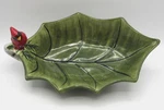 Winter Song Susan Winget By Certified International Holly Leaf Shaped Snack Serv. Fixed Price $42.47.
