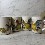 Set Four Paula Deen Southern Rooster Coffee Cups Mugs 11OZ Hand Painted. Fixed Price $23.99.
