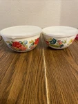 Pioneer Woman Sweet Romance Enamel Steel Nesting Mixing Bowl Set Of 2. Fixed Price $26.00.