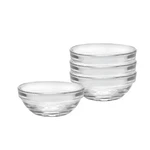 Duralex Made France Lys Stackable Glass Bowl, Set Of 4, 1-OUNCE, 2.375-INCH. Fixed Price $19.95.
