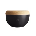 Ceramic Food Storage Bowl 10.6 Dia Deep Black Truffle Emile Henry 7.3IN. Fixed Price $209.99.