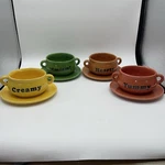 Soup/chili Bowl Set - 2007 Of 4BY Wmg Yummy Mmmm Creamy Hearty. Fixed Price $21.25.