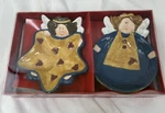 Kohl Set Of 2 Ceramic Hand Painted Angel Candy Dishes Bowls - Sonoma 6 X 5. Fixed Price $8.99.