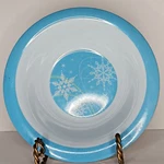 Melamine Snowflake Bowls White Blue Accents Salad Cereal Set Of 3. Fixed Price $15.95.