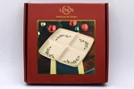 Lenox Holiday Divided Server 9.25IN Porcelain Holly Berry Christmas Square Dish. Fixed Price $24.95.