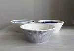 Royal Doulton Pacific Mixed Patterns Blue White Porcelain Tapas Bowl Set Of 3. Fixed Price $20.00.
