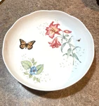 Lenox Butterfly Meadow 10 " Low Serving Bowl Louise Luyer Design 820575 W/tag. Fixed Price $36.50.