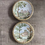 Set Of 2 Beautiful Ceramic Bowl Hand Painted Italy By L. Pardi Wall Decor. Fixed Price $169.00.