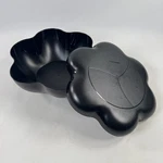 Tupperware 4625A-1/4624A-1 Scalloped Chip Salad Snack Serving Bowl Black. Fixed Price $17.00.