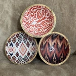 Mesa Inspired Living 3 Pc Mango Wood Printed Small Serving Bowls Boho Colorful. Fixed Price $19.97.