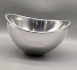 Namb Braid Serving Bowl Alloy Metal Handcrafted Small 1.5 Qt 8.25" Silver Heavy. Fixed Price $12.71.