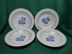 Pfaltzgraff 4 Rimmed Soup Bowls 8.5" Yorktowne. Fixed Price $19.95.