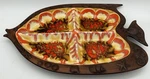 Vintage Treasure Craft Ceramic Fish 4 Compartment Snack Tray No. 390. Fixed Price $29.99.