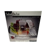 Prodyne Salad On Ice Clear Acrylic Serving Bowl With Chamber & Servers. Fixed Price $16.99.