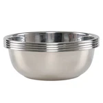 4 Pcs Stainless Steel Mixing Metal Kitchen Prep Food Serving Set. Fixed Price $37.30.