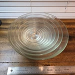 Vintage Duralex Clear Glass Nesting Mixing Bowls Set Of 10 Made France. Fixed Price $75.00.