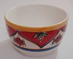 Jcp Home Dionisa Soup/cereal Bowl Set Of 2 Floral/yellow Rim. Fixed Price $40.00.