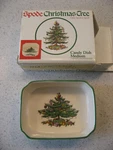 Vtg Spode Christmas Tree Design Medium Candy Dish S3324-A2 4.25" X 3.25" 1.75". Fixed Price $14.00.