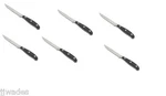 6 Pcs. Fortessa Forged Full Tang Steak Knives, 8.2-INCH, Black Hand ***new**. Fixed Price $142.99.