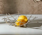 Alessi Fratelli Campana, Stainless Steel Blow Up Fruit Basket Bowl Modern Italy. Fixed Price $72.95.
