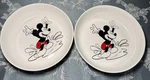 Disney Mickey Mouse Splash Dinner Bowls Set Of 2 Zrike Brands Pasta Salad White. Fixed Price $45.00.