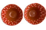 2 Noemi Ceramiche Umbria, Italy Studio Pottery Bowls Earthy Uneven Edges. Fixed Price $31.50.