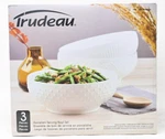 Trudeau 3 Piece Porcelain Serving Bowl Set - 9.2 Diameter White. Fixed Price $27.95.