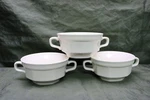 Mikasa Japan Continental Ivory Cream Soup Bowls Handles Set Of 3. Fixed Price $27.00.