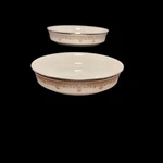 Set Of 2 Lenox Lace Point Coupe Soup Bowls 7 1/4 Inches. Fixed Price $52.96.