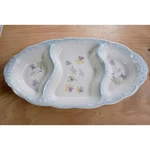 Pfaltzgraff Vienna Floral 3 Section Oval Divided Porcelain Server 17". Fixed Price $30.00.
