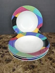 Set Of 4 Mikasa Casual Classics Exhibit HG296 Rim Soup Bowls 8.25". Fixed Price $35.99.