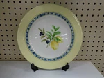 Royal Doulton TC1277 Carmina Yellow Trim Lemons & Olives 11" Dinner Plate. Fixed Price $41.39.