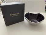 Simplydesignz Bodoni Modern Metals Dark Purple Condiment Candy Bowl 5 Euc. Fixed Price $14.99.