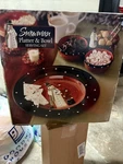 Certified International Hand Painted 17 Snowman Platter& 3 Section Bowl Serving. Fixed Price $69.00.