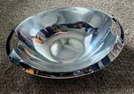 Dansk Rivet 16" Metal Serveware Oval Serving Bowl. Fixed Price $30.00.